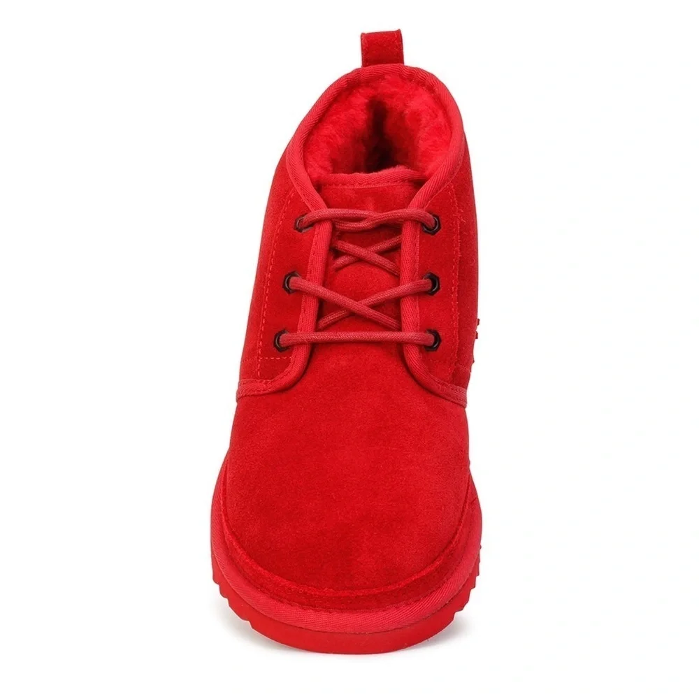 Ugg Neumel Chukka Boots in Samba Red W 8 M 6 short suede comfort unique colorful